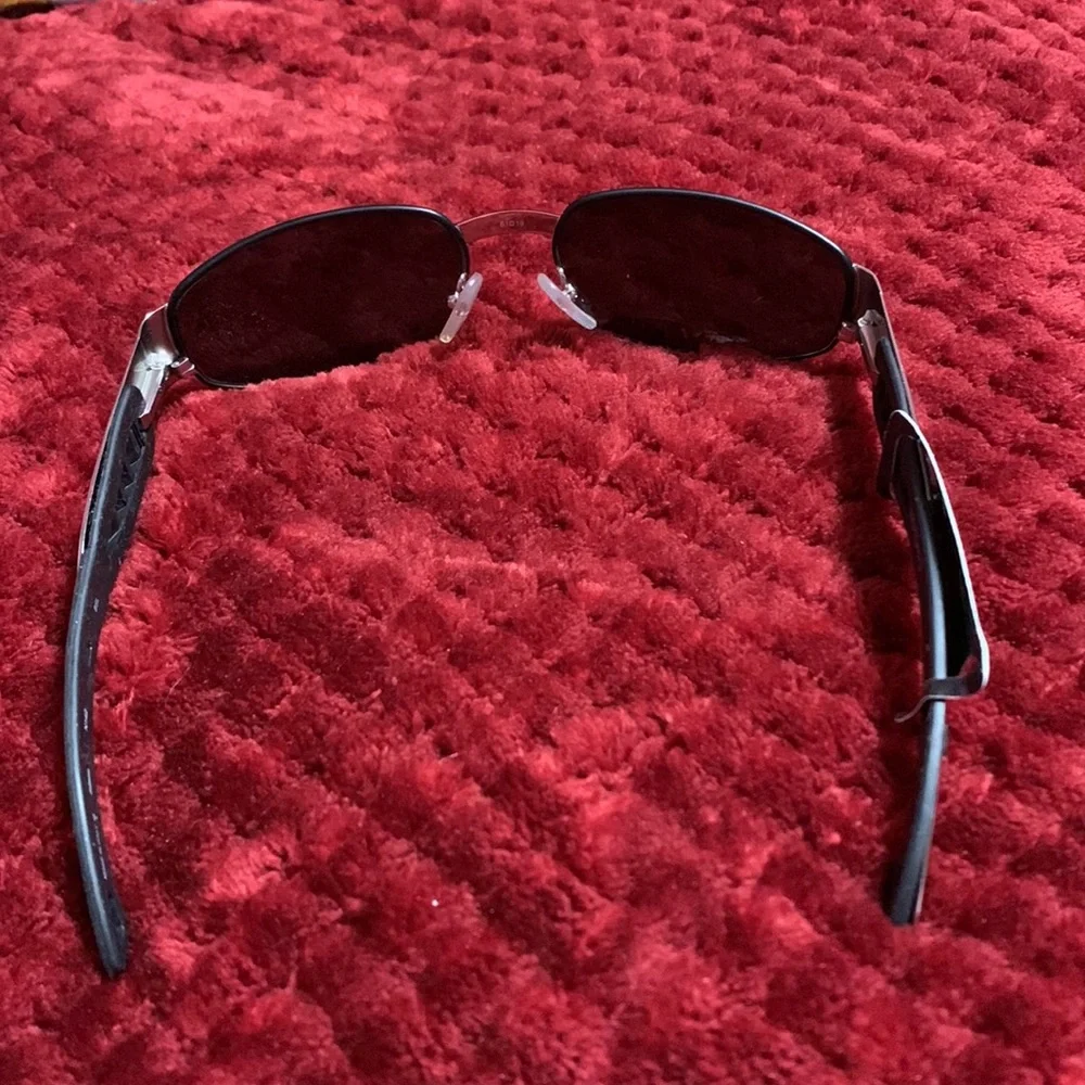 Notorio Occhiali -N142 men’s polarized sunglasses silver / black rim & temples - Picture 3 of 9